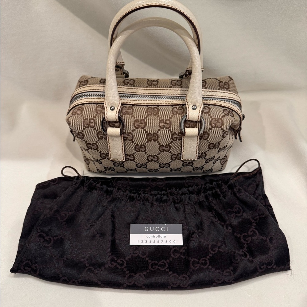 Gucci Beige GG Print Monogram Canvas Mini Handbag